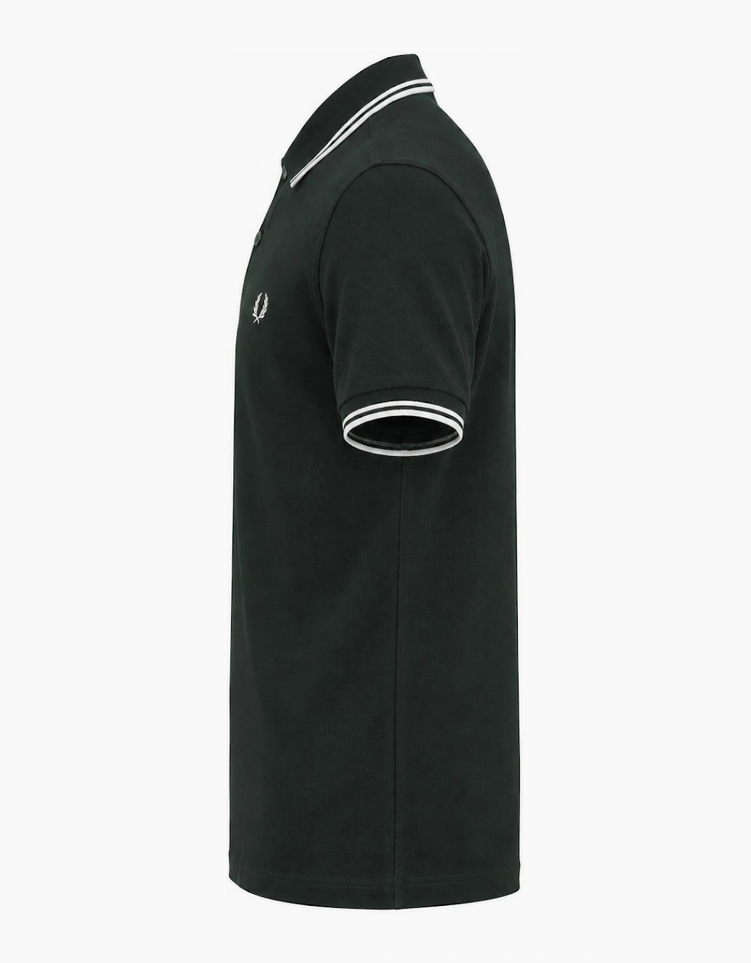 Fred Perry Twin Tipped Polo Shirt Night Green/Snow White