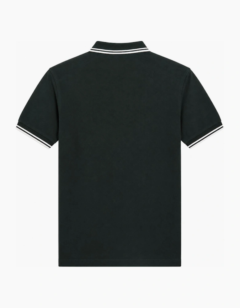 Fred Perry Twin Tipped Polo Shirt Night Green/Snow White