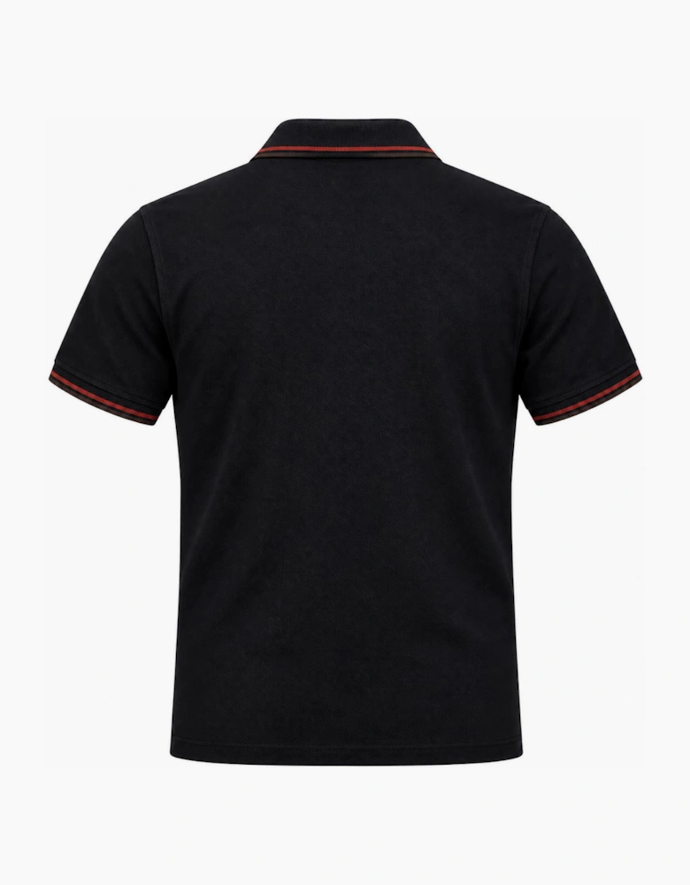 Fred Perry Twin Tipped Polo Shirt Navy/Brandy/Rich Brown
