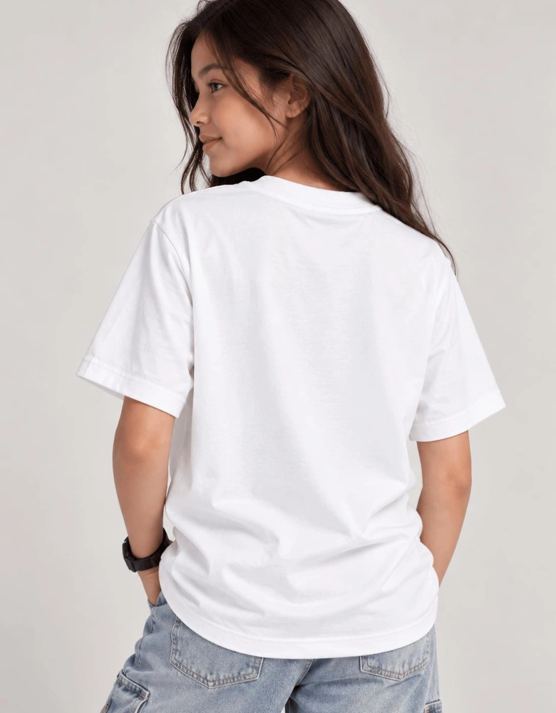 Childsplay Basics Kids Oversized T-Shirt in White