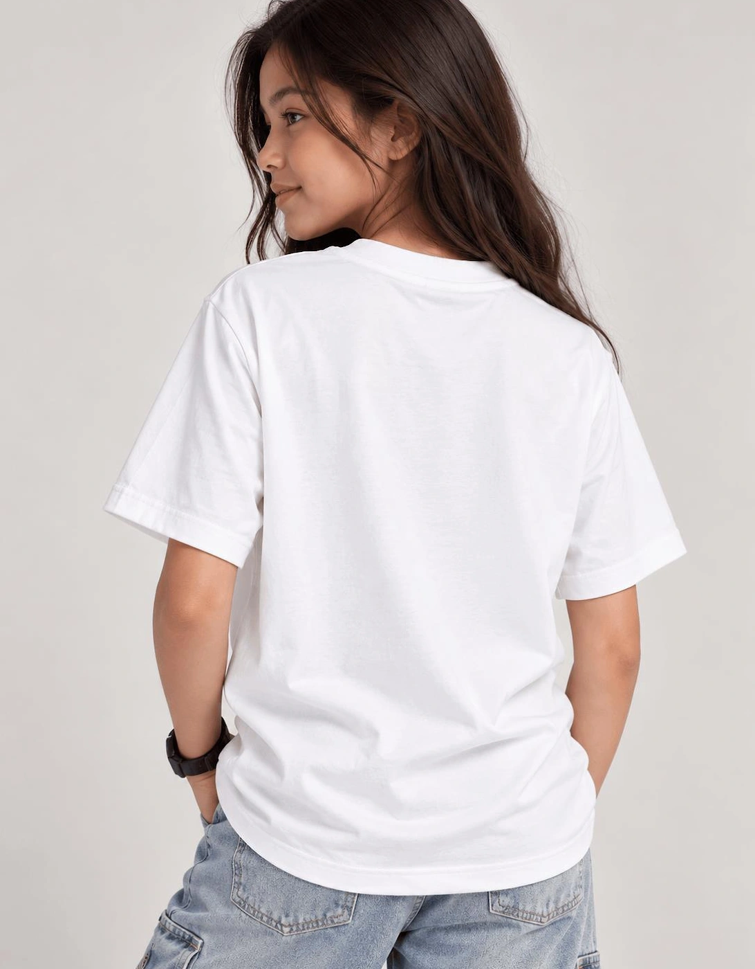 Childsplay Basics Kids Oversized T-Shirt in White
