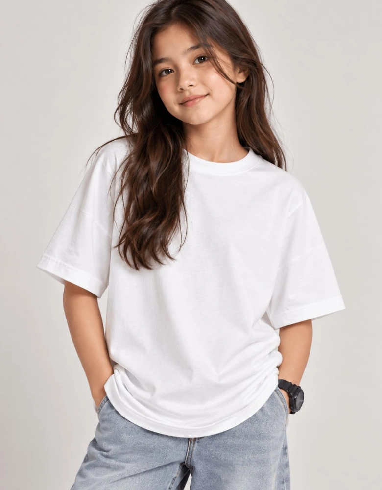Childsplay Basics Kids Oversized T-Shirt in White