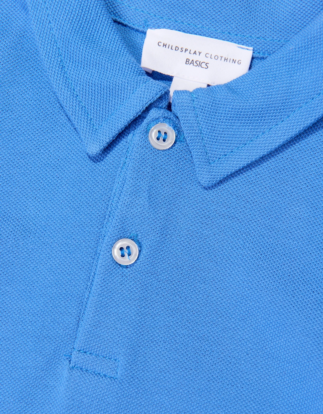 Childsplay Basics Boys Short Sleeve Polo Shirt in Blue