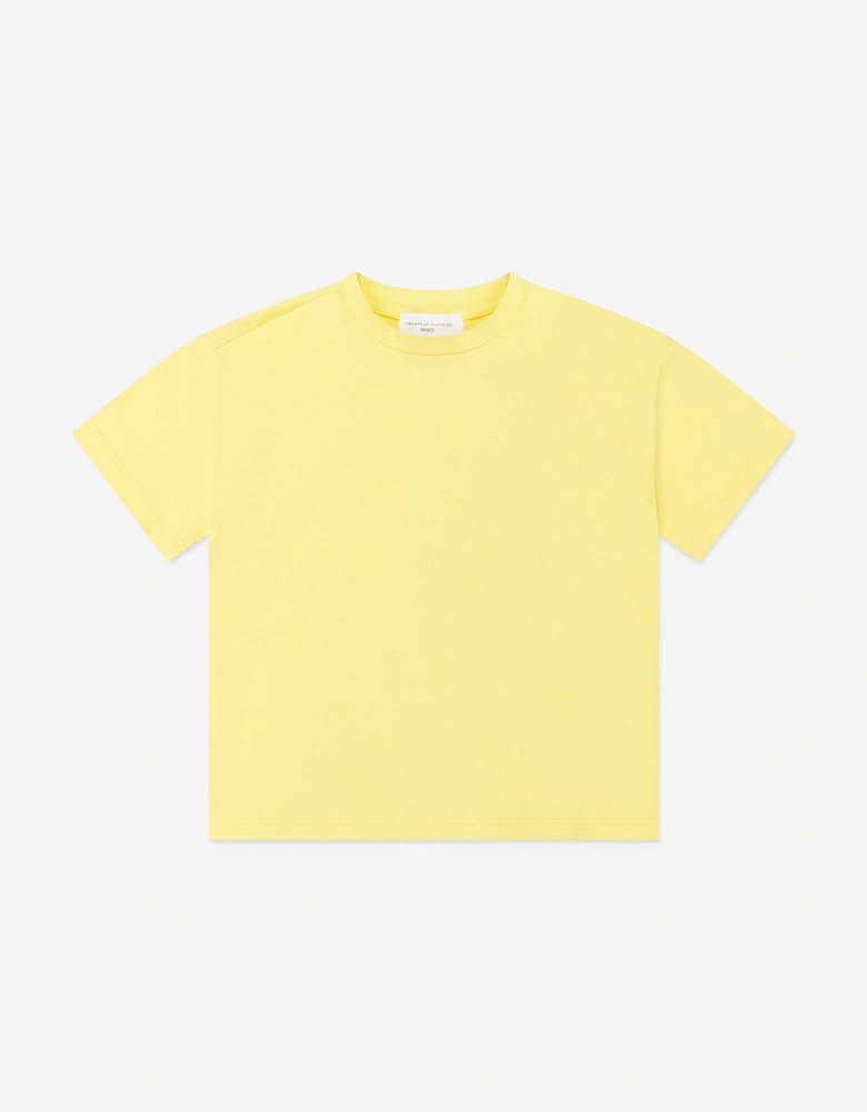 Childsplay Basics Kids Oversized T-Shirt in Yellow