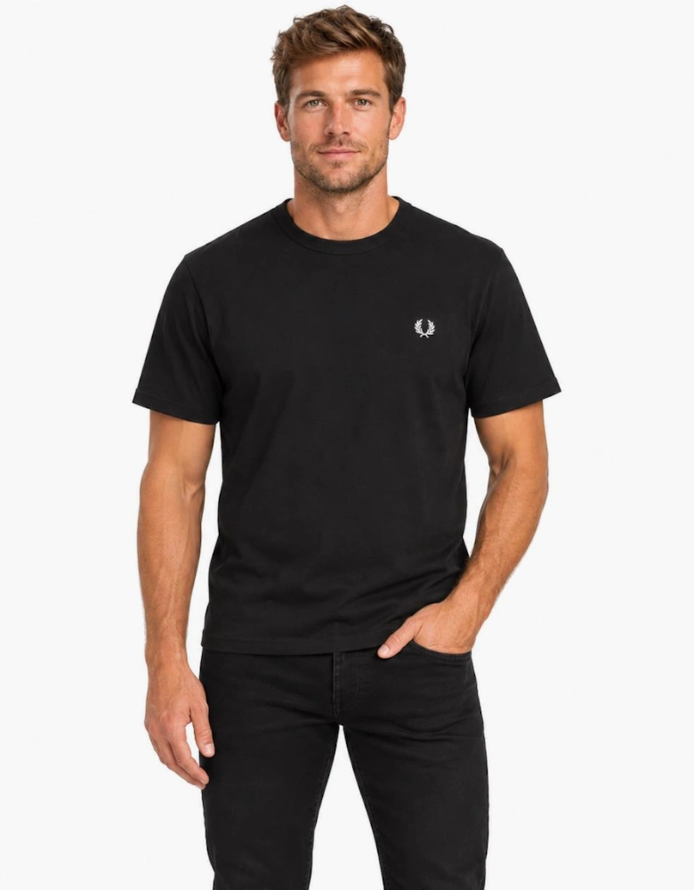 Fred Perry Ringer T-Shirt Black