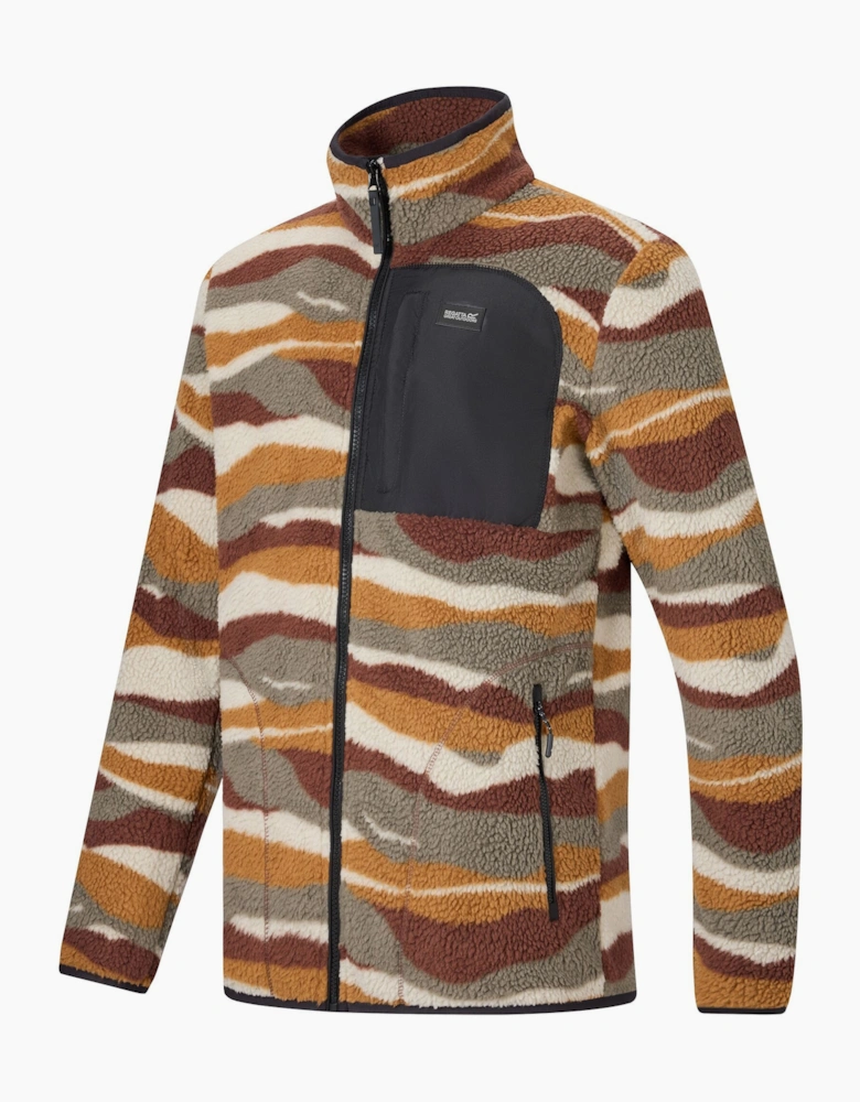 Regatta Mens Frankie Mountain Range Borg Full Zip Fleece Jacket
