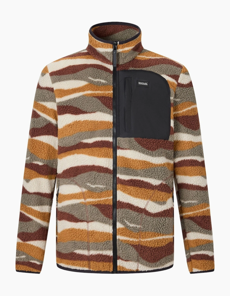 Regatta Mens Frankie Mountain Range Borg Full Zip Fleece Jacket