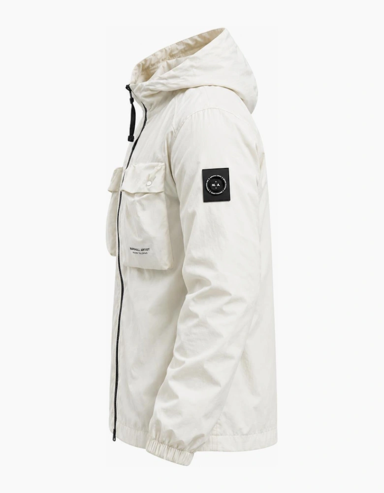 Marshall Artist Centro Hooded Overshirt Silver Birch