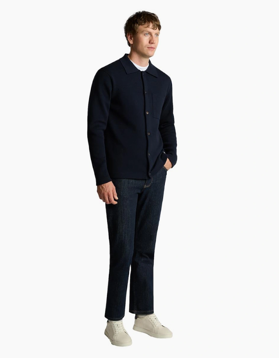 Remus Uomo Polo Cardigan 78 Navy