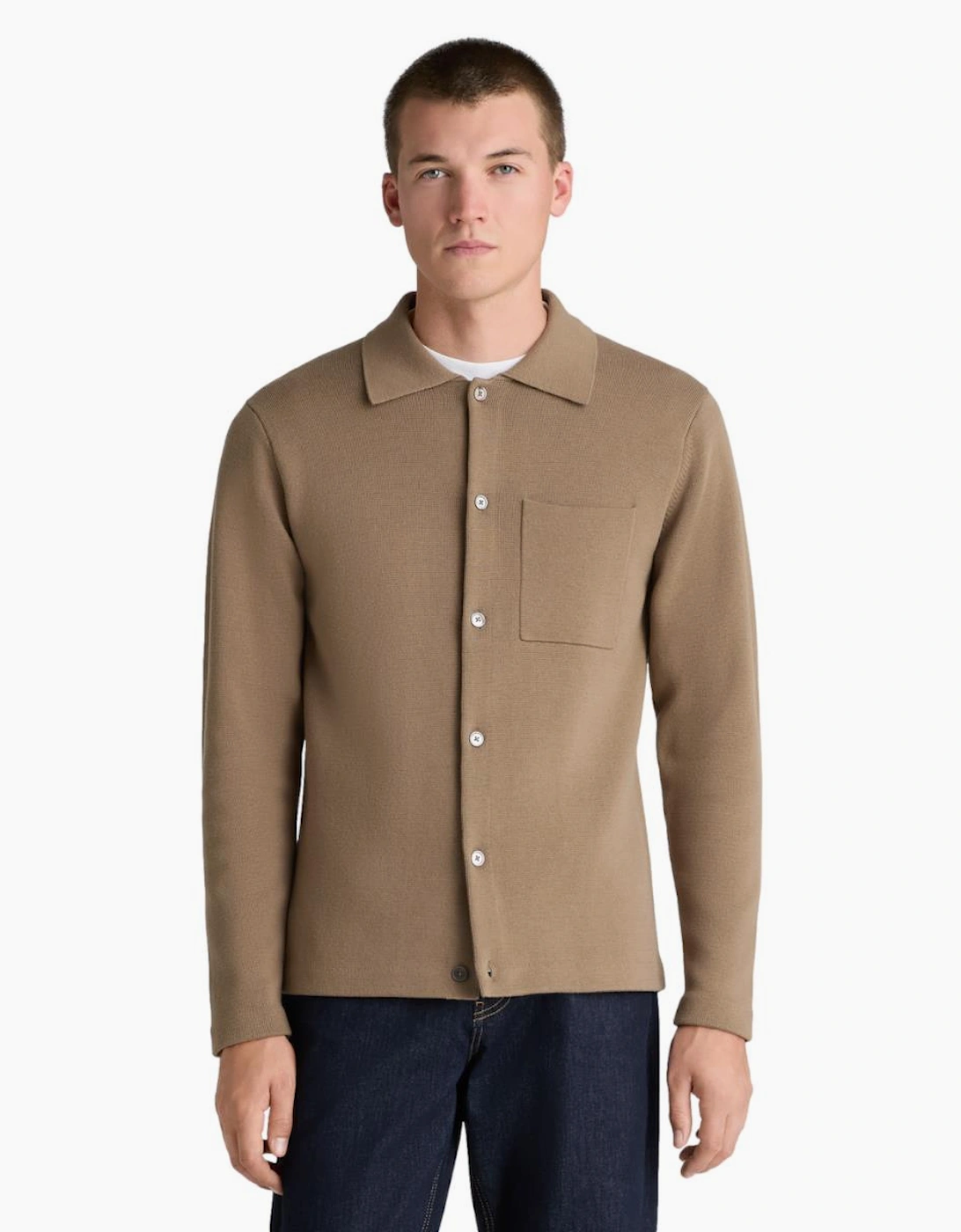 Remus Uomo Polo Cardigan 94 Camel