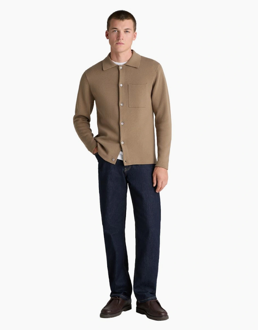 Remus Uomo Polo Cardigan 94 Camel