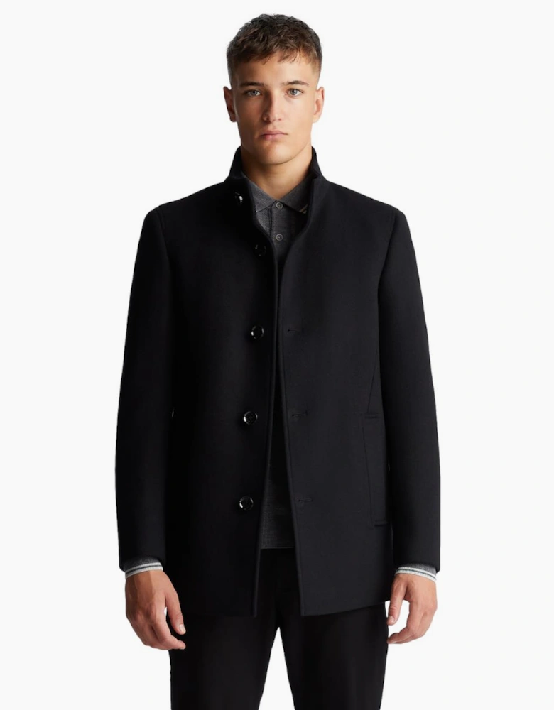 Remus Uomo Jonah Overcoat 00 Black