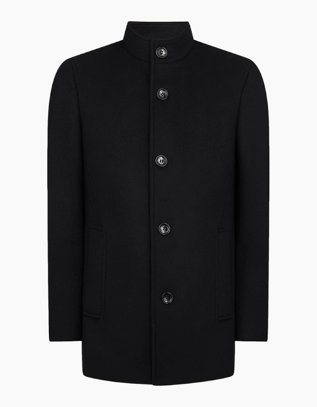 Remus Uomo Jonah Overcoat 00 Black
