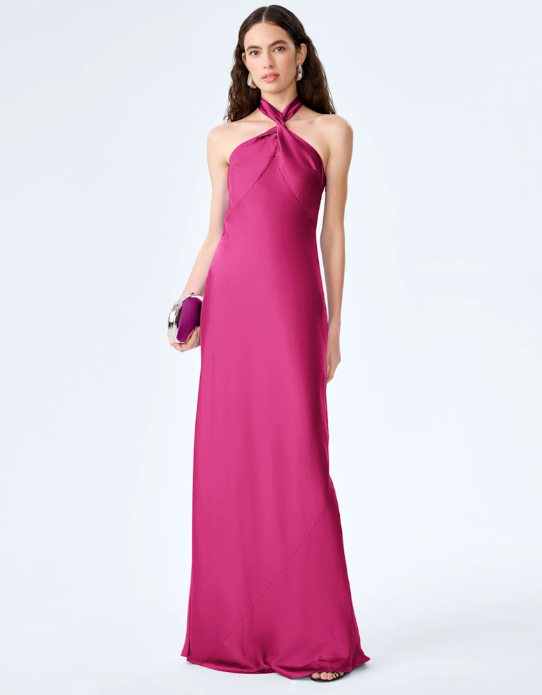 Arles Dress in Magenta