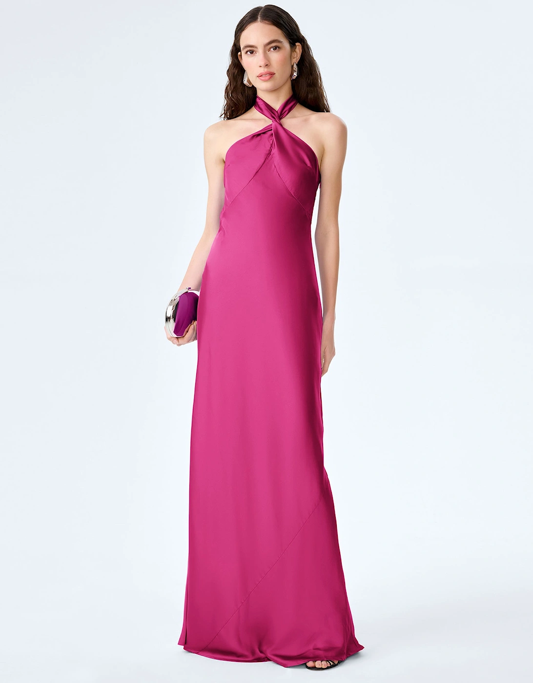 Arles Dress in Magenta
