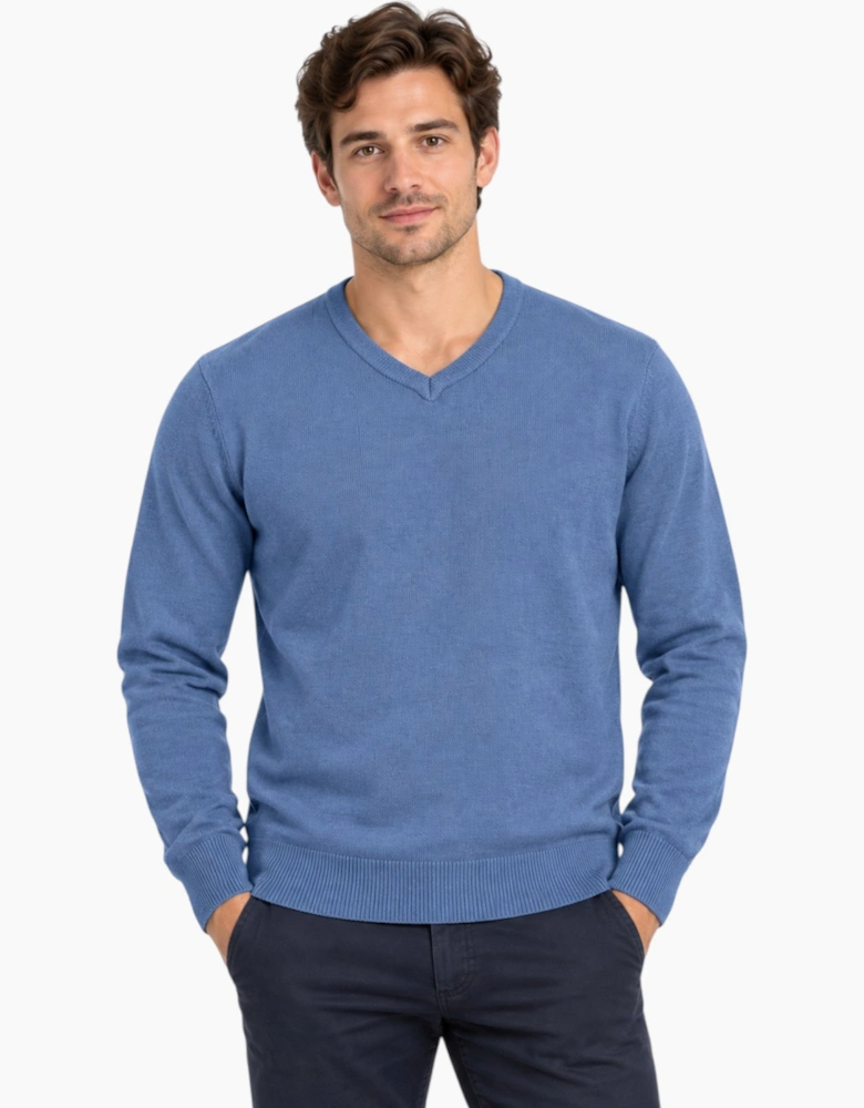 M&S Mens Cashmilon Jumper V Neck Sweatshirt