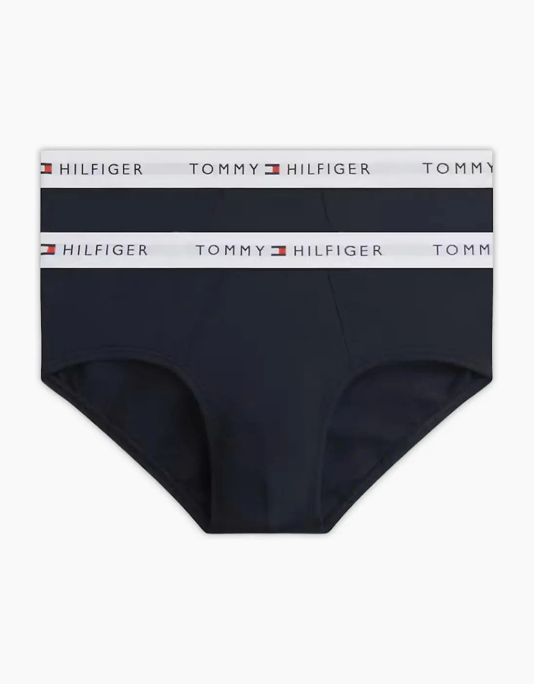 Tommy Hilfiger Boy's 2-Pack Heritage Logo Boys Briefs, Navy/white - Black - Size: 10 years/11 years/12 years