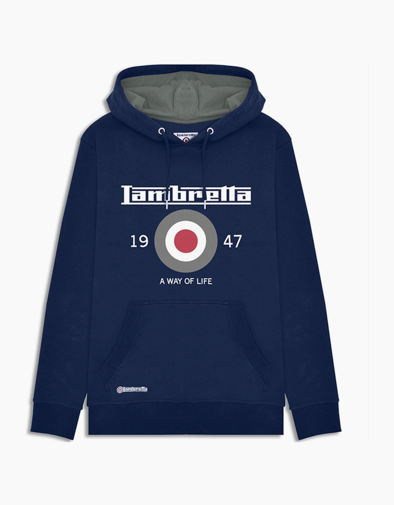 Lambretta Mens Target Pullover Hoodie