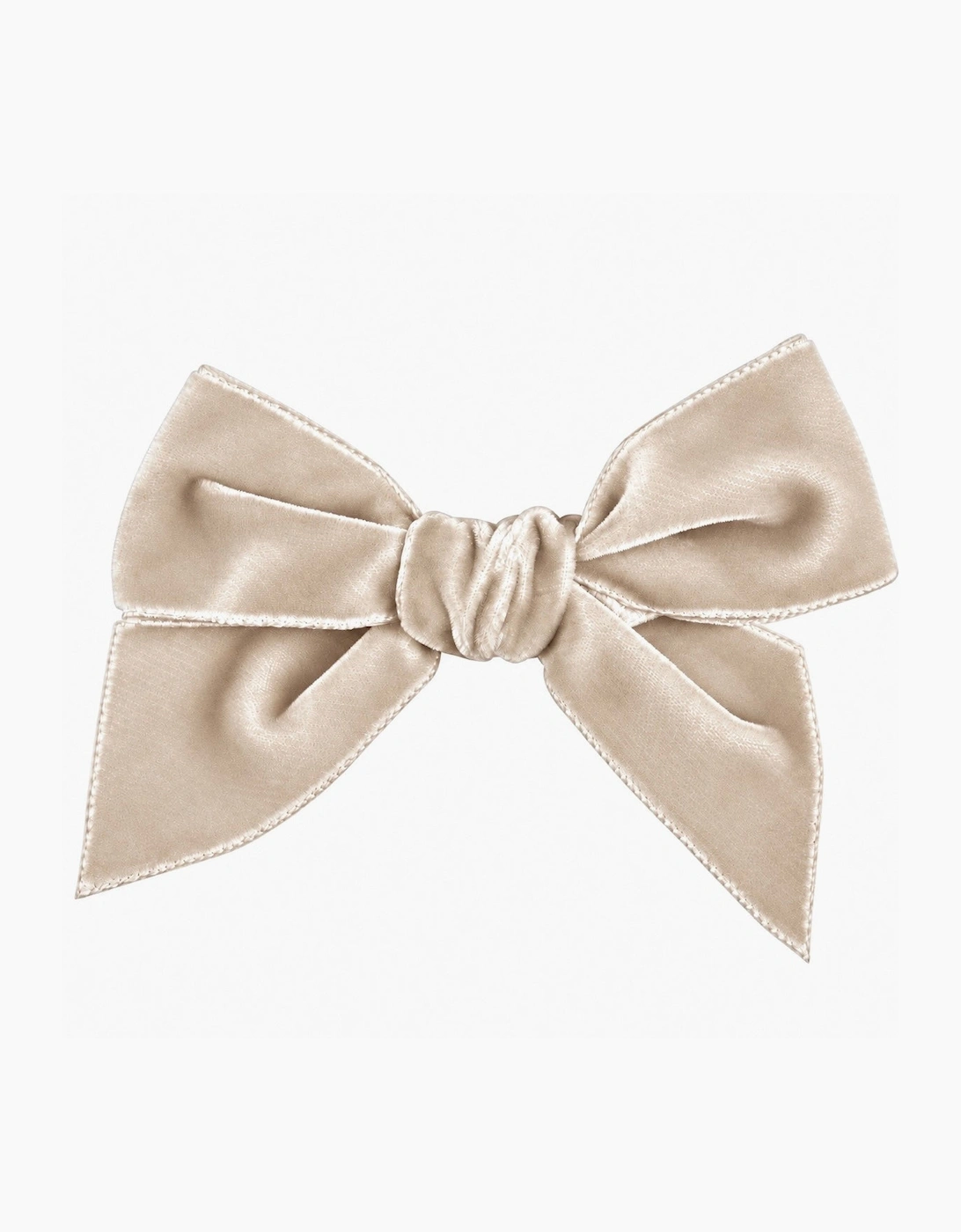 Girls Linen 304 Velvet 10cm Bow Clip