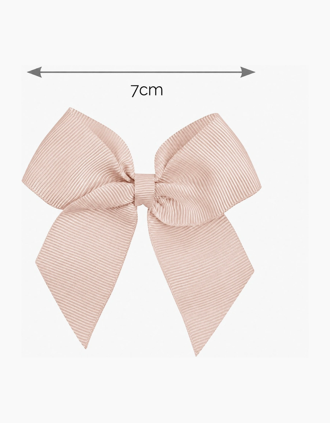 Girls Nude Pink 674 7cm Bow Hair Clip