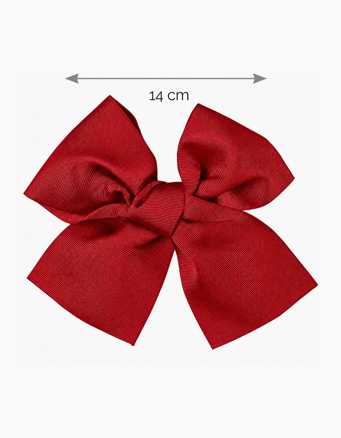 Girls Dark Red 578 14cm Bow Hair Clip
