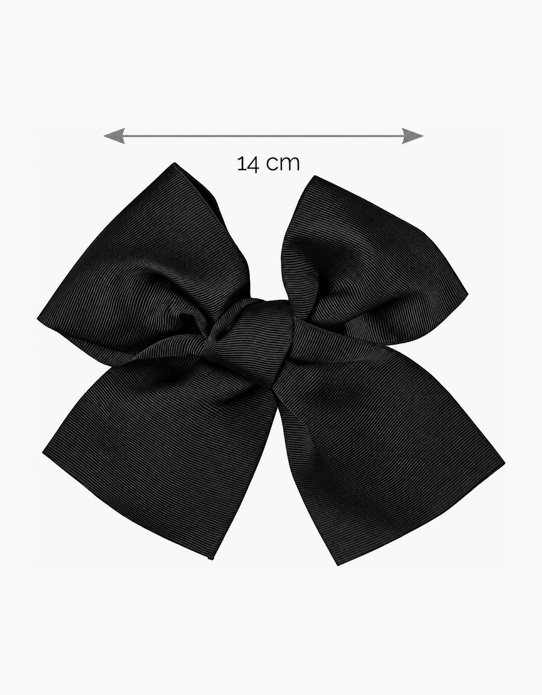 Girls Black 900 14cm Bow Hair Clip