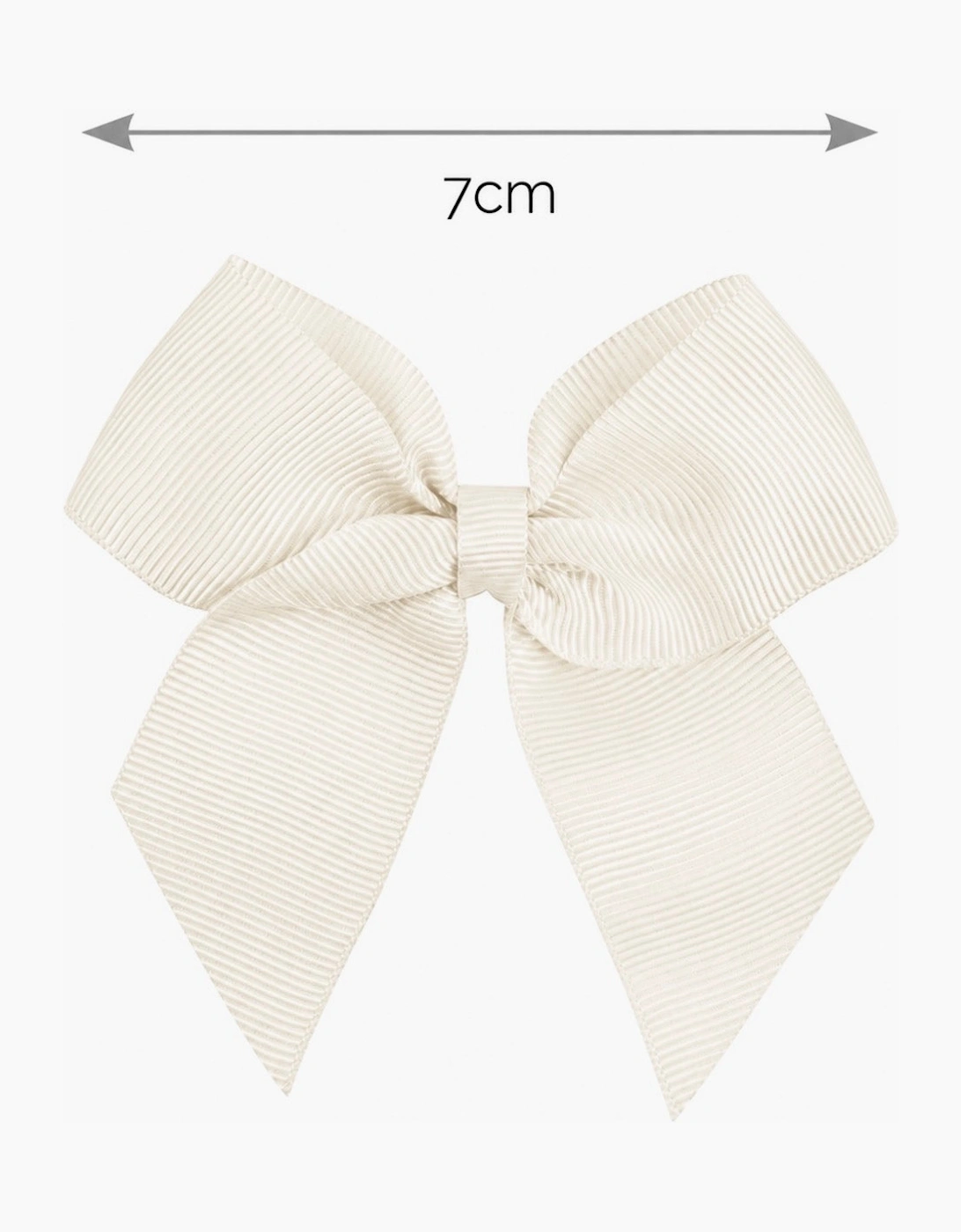 Girls Cream 303 7cm Bow Hair Clip