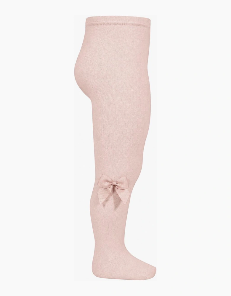 Girls Nude Pink 674 Bow Tights