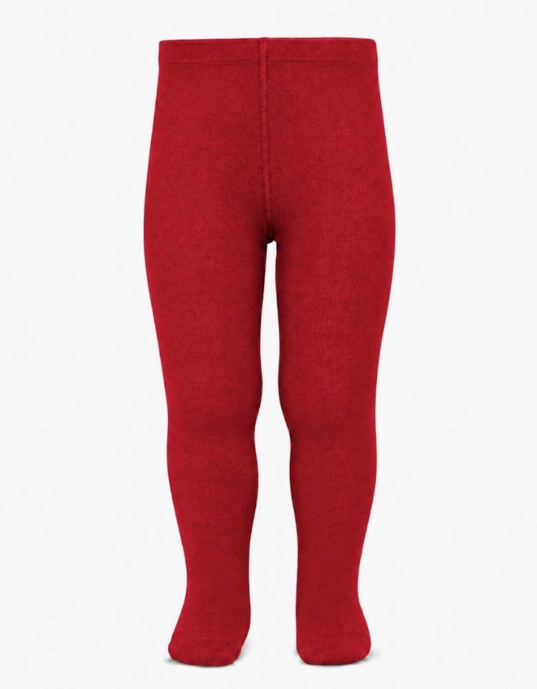 Dark Red 578 Plain Tights