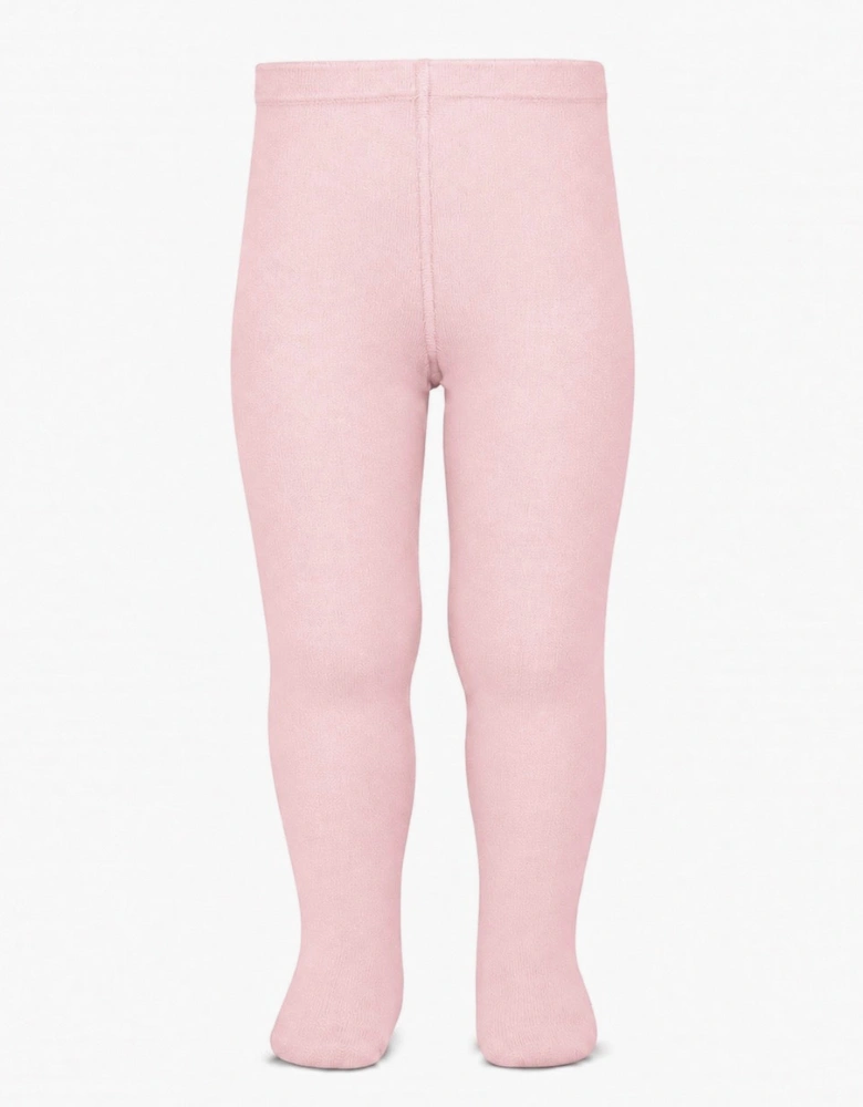Girls Pale Pink 500 Plain Tights