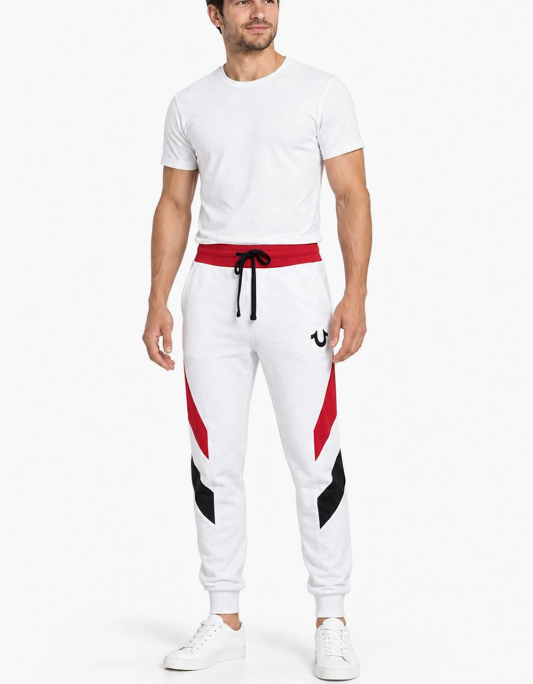 Mens Joggers True Religion 101958 Regular fit Sweatpants Fleece Jogging Bottoms