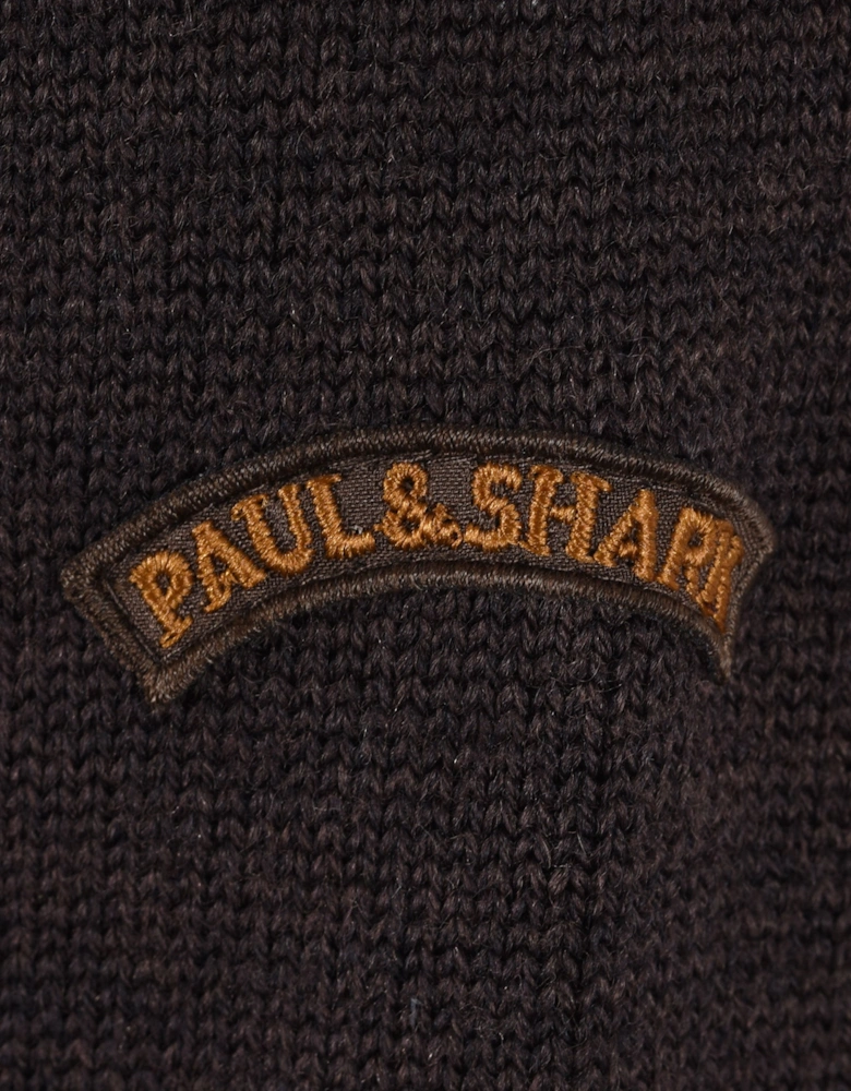 Paul & Shark CREW NECK KNITWEAR BROWN