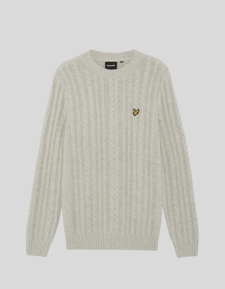 Cable Knit Crew Neck Jumper