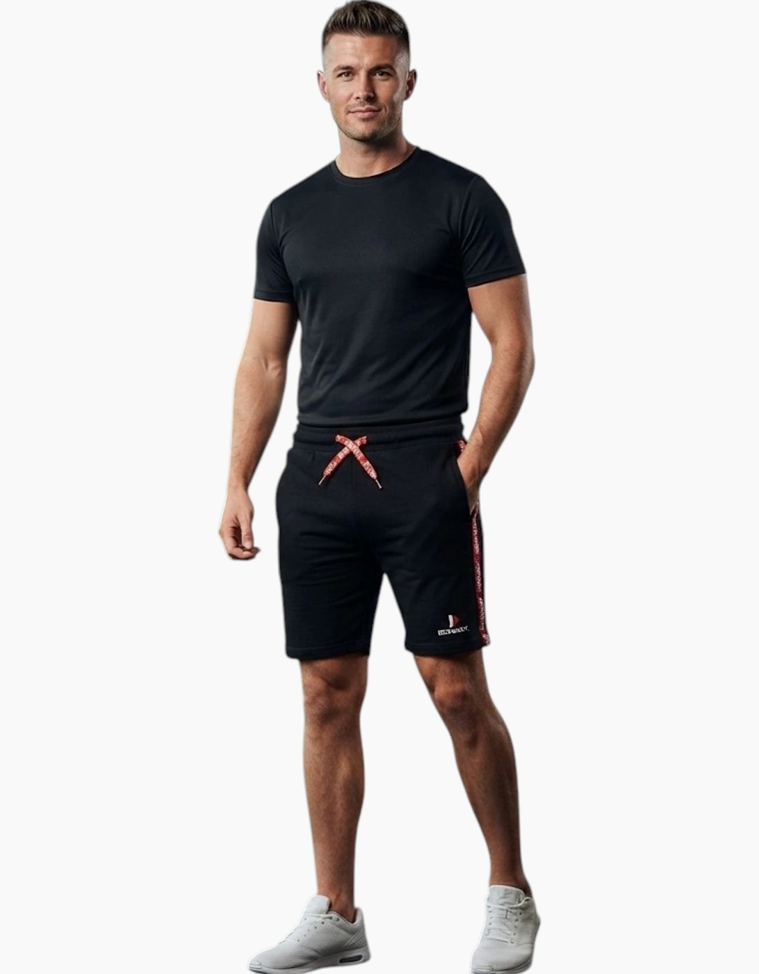 Men's DONNAY Mens Short Stretch Cotton Relaxed Sleepwear - Black - Size: 33/32/32