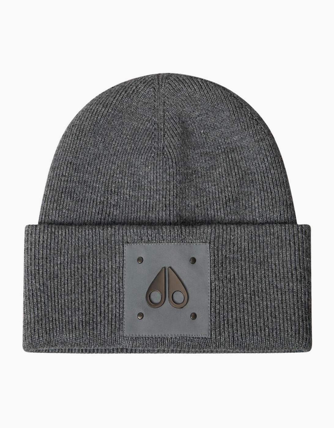 Icon Logo Wool Cement Grey Beanie