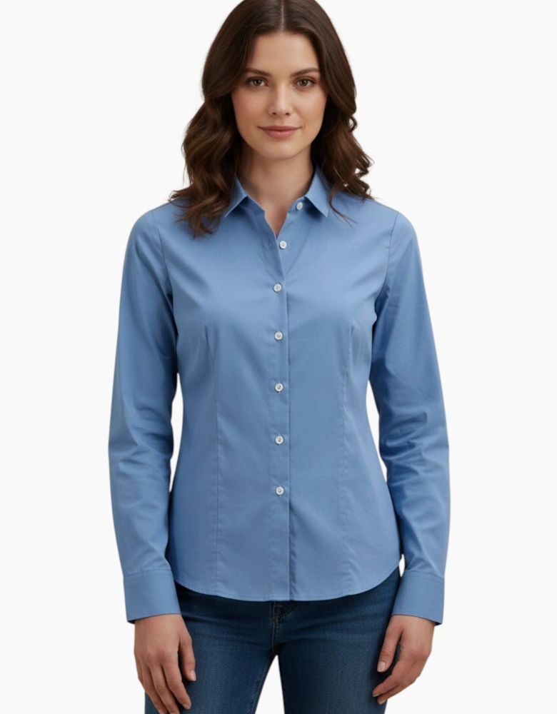 Womens Work Shirts Long Sleeve Casual Top