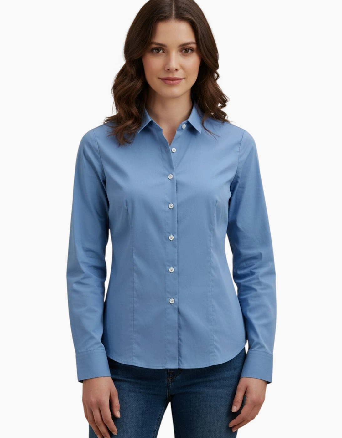 Womens Work Shirts Long Sleeve Casual Top