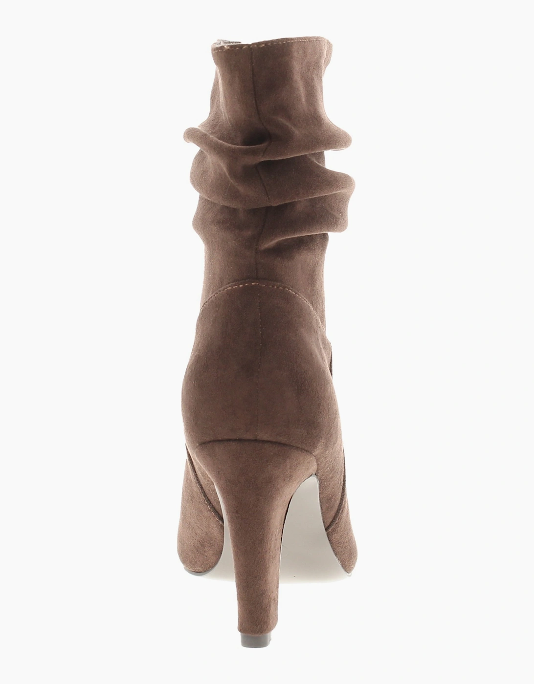 Truffle Womens Ankle Boots Heels Nala Pull On chocolate UK Size