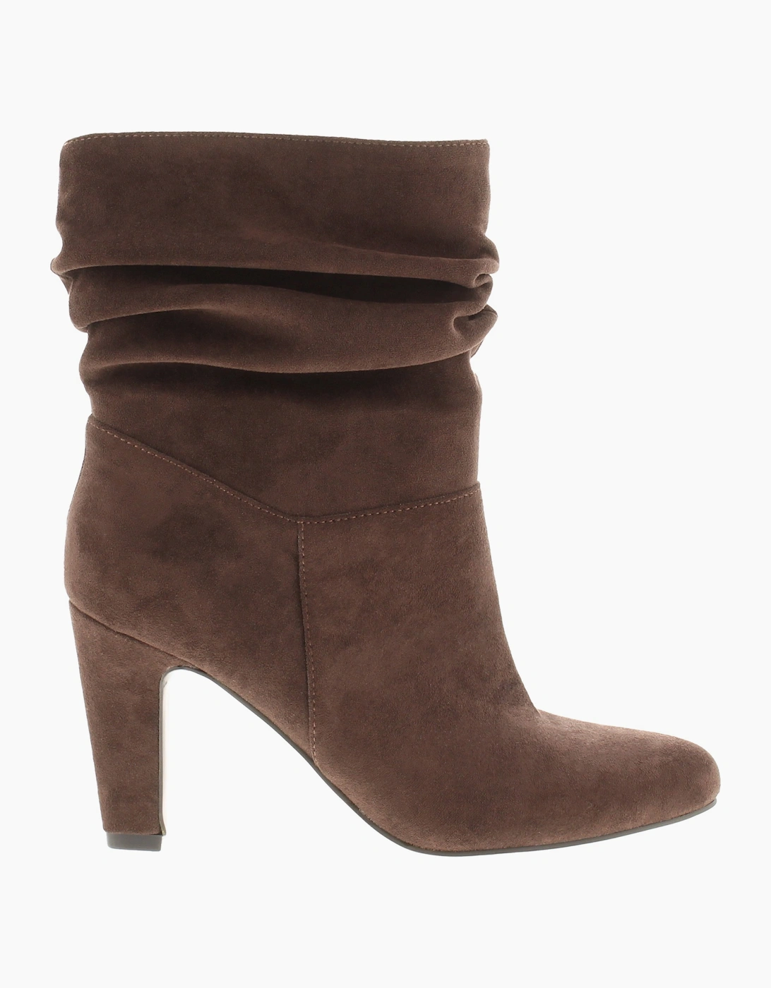 Truffle Womens Ankle Boots Heels Nala Pull On chocolate UK Size