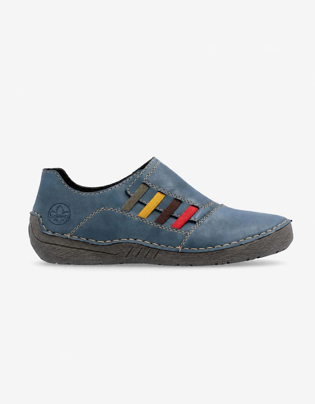 Rieker 52560 Womens Slip-On Shoes Royal