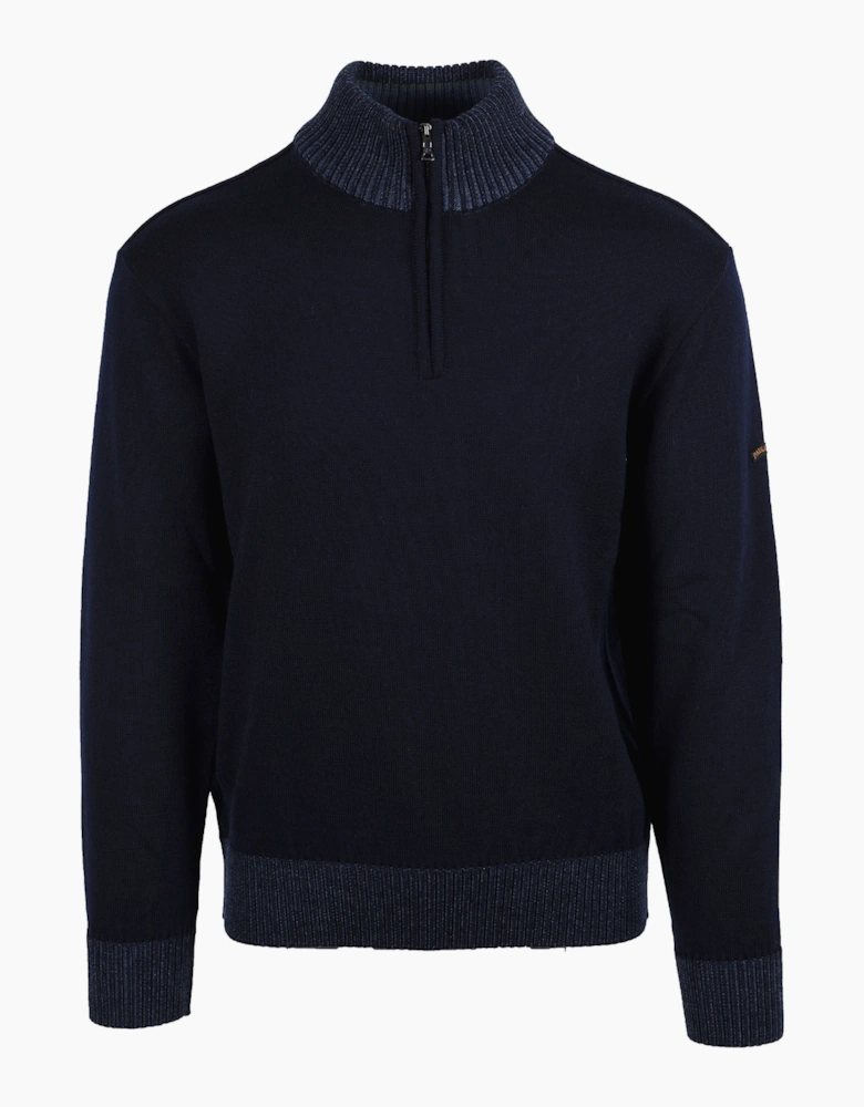 Paul & Shark HALF ZIP JUMPER NAVY