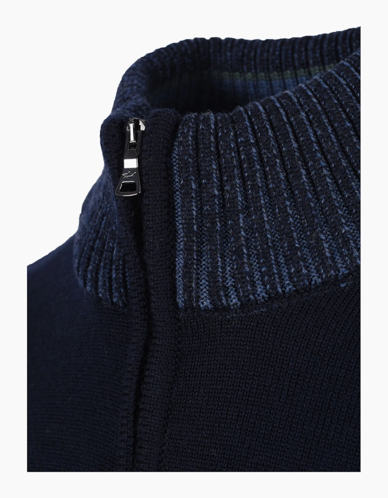 Paul & Shark HALF ZIP JUMPER NAVY