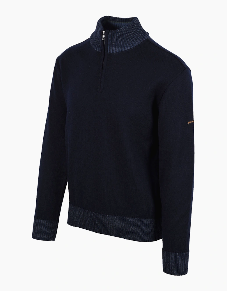 Paul & Shark HALF ZIP JUMPER NAVY
