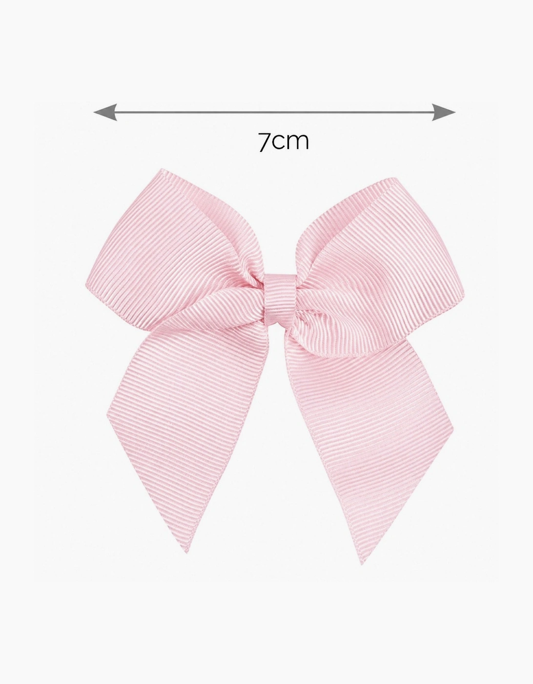 Girls Pale Pink 500 7cm Bow Hair Clip