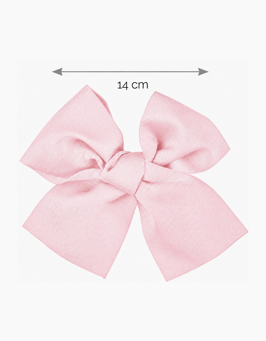 Girls Pale Pink 500 14cm Bow Hair Clip