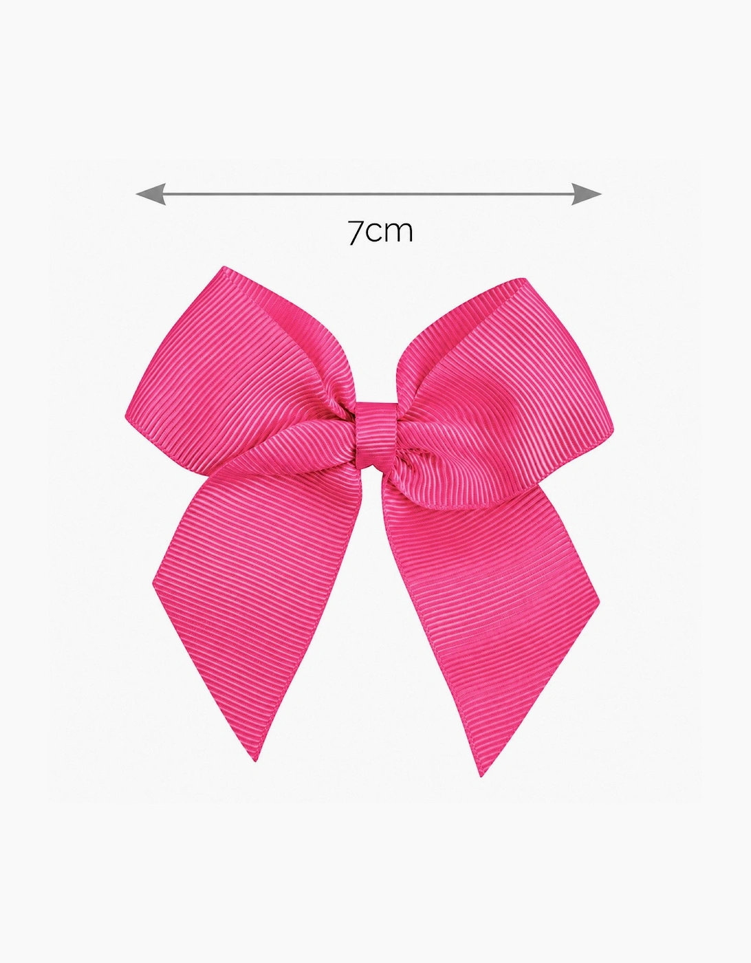 Girls Fuchsia Pink 513 7cm Bow Hair Clip