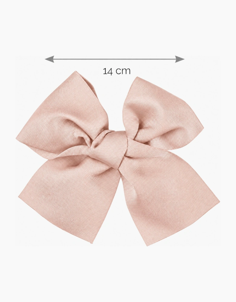 Girls Nude Pink 674 14cm Bow Hair Clip