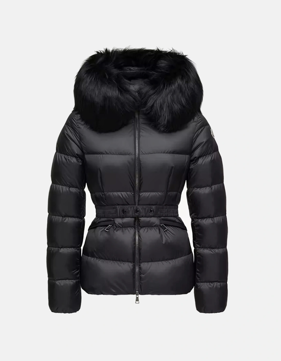 Moncler Women's Black Boed Shearling-Trimmed Down Jacket UK Size 10 - Mytheresa - Image 4