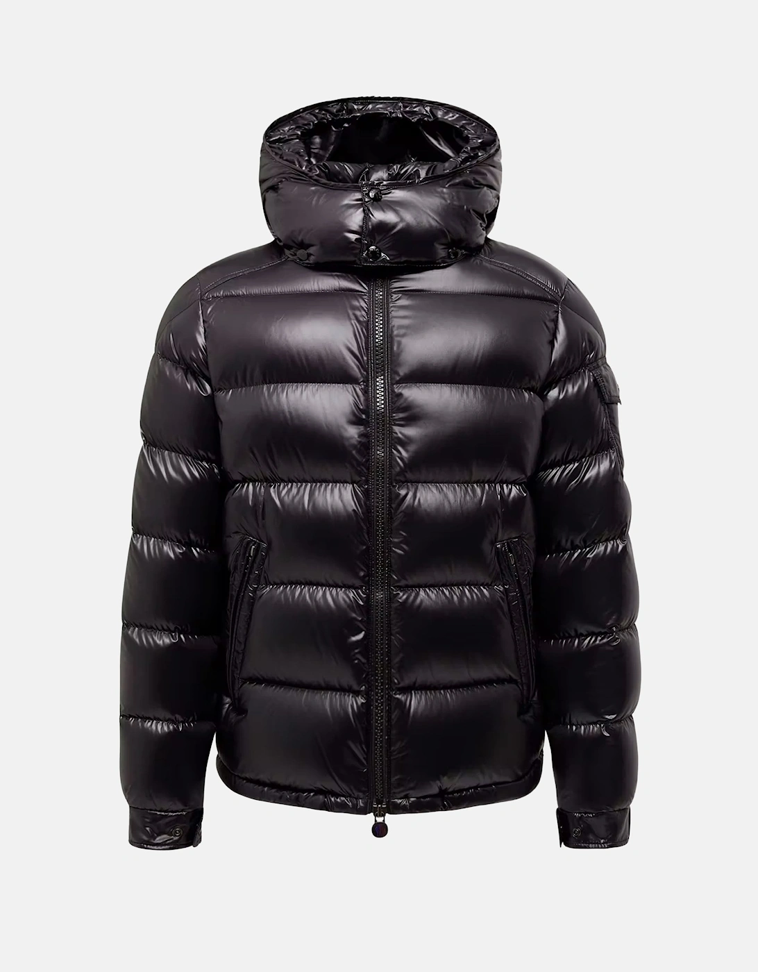 Moncler Men's Maya Waterproof Down Detachable Hood Short Puffer Jacket - Black 999 - XL - Image 4