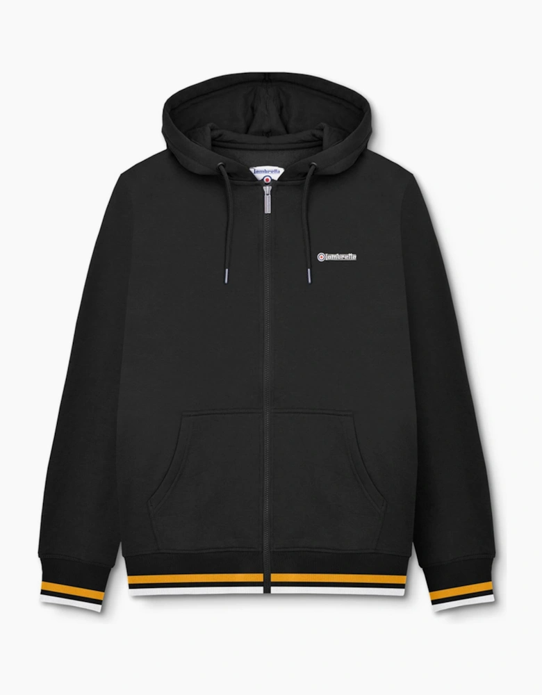 Lambretta Mens Full Zip Twin Tipped Hoodie